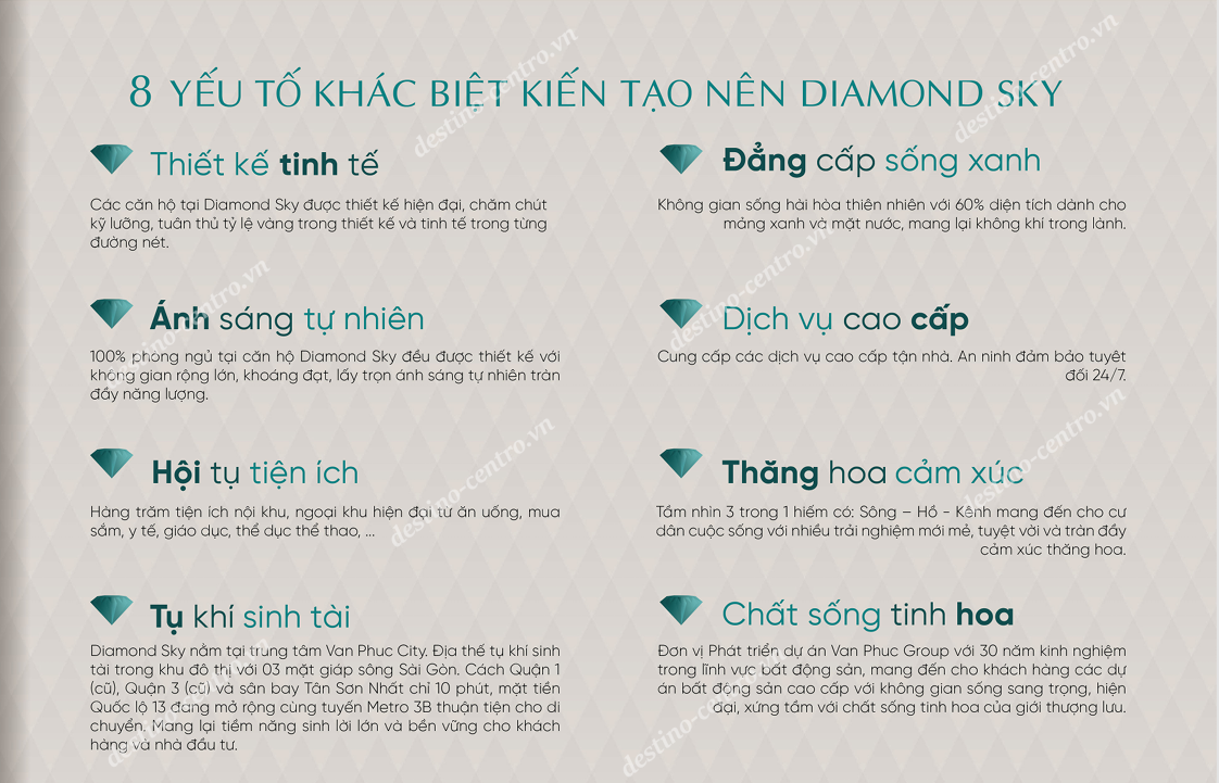 8 Yếu Tố Tạo Nên Diamond Sky