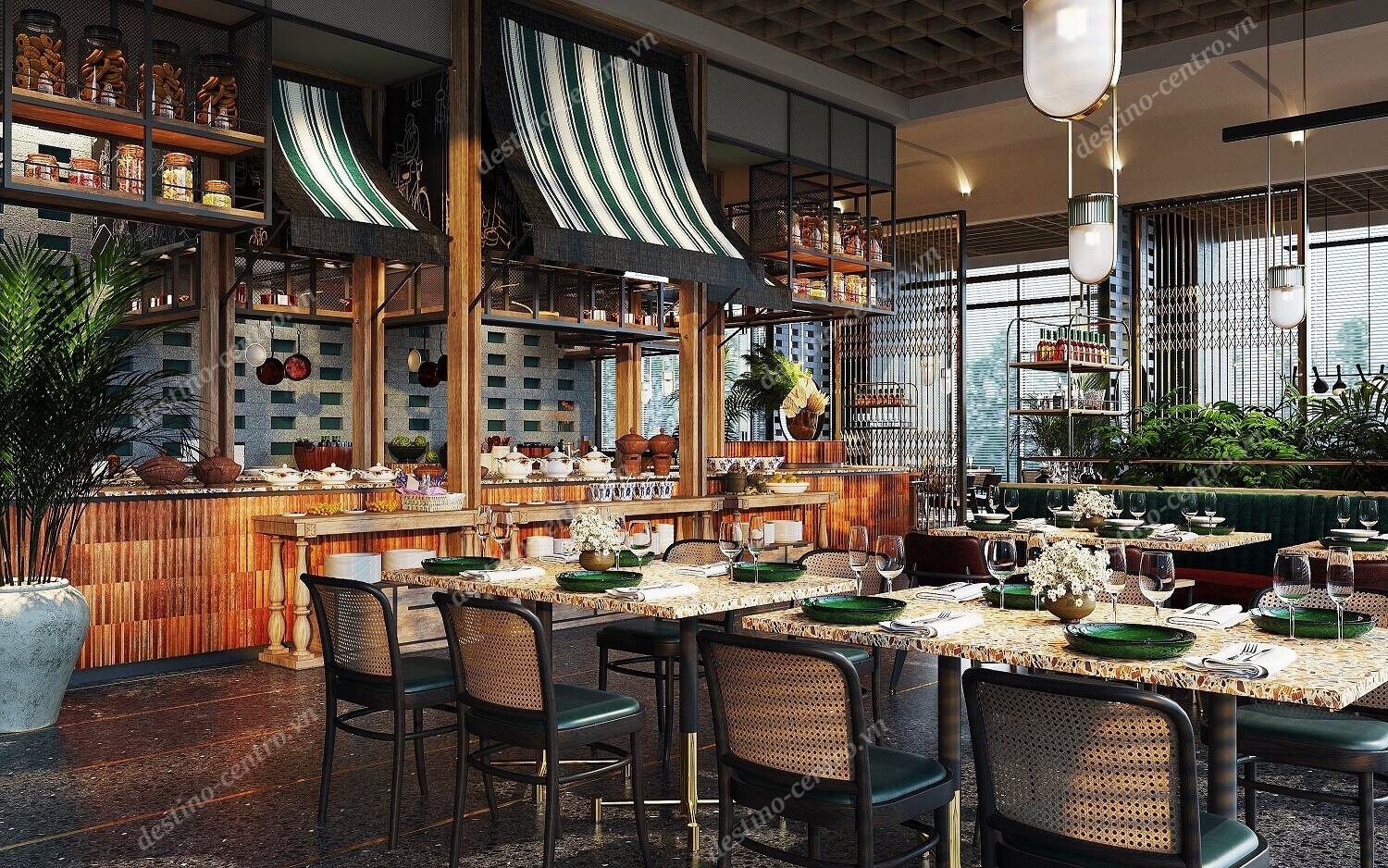 Hệ Thống Nhà Hàng Cao Cấp ở Maison Grand