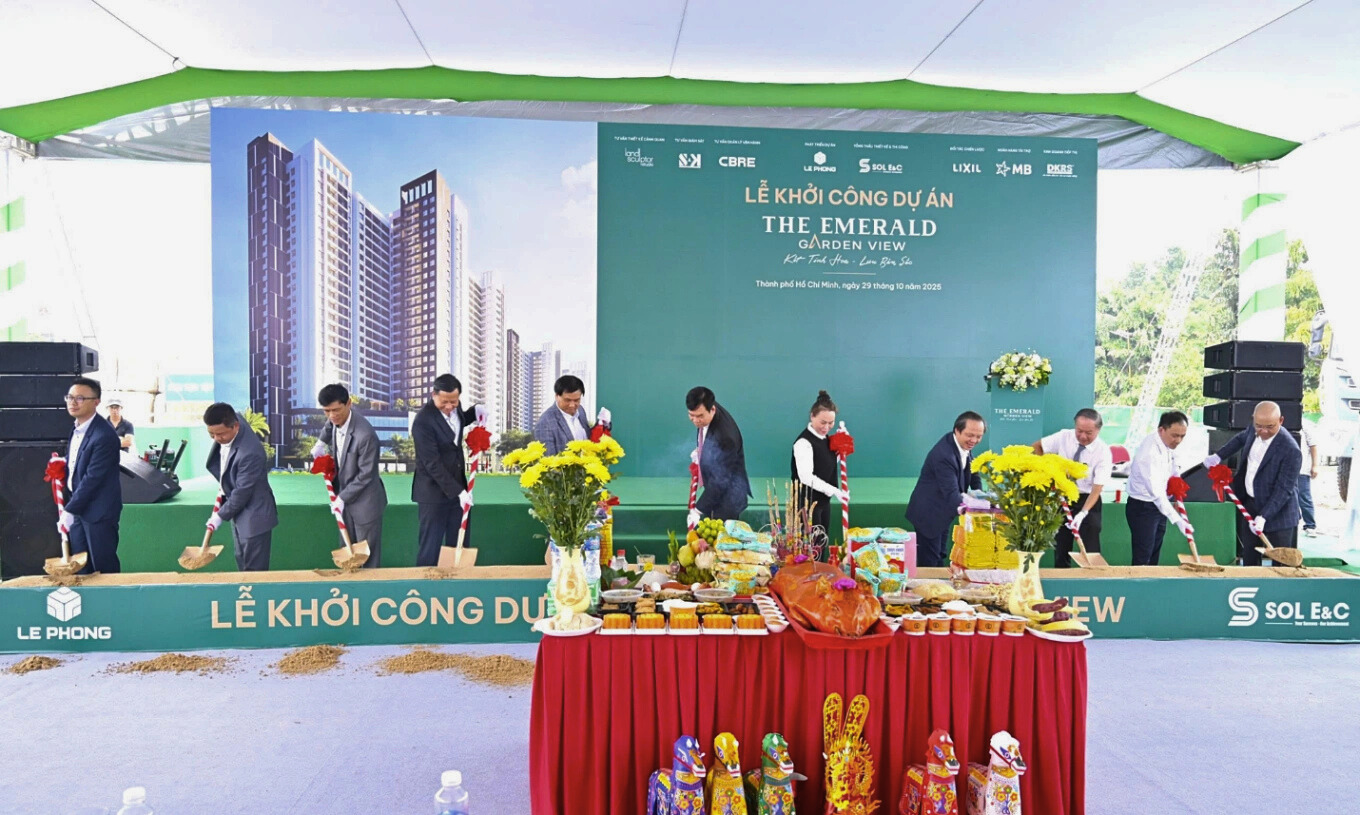 Lễ bắt đầu thi công dự án The Emerald Garden View theo đúng tiến độ đề ra