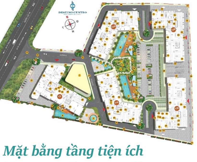 Mặt Bằng Tiện ích Destino Centro