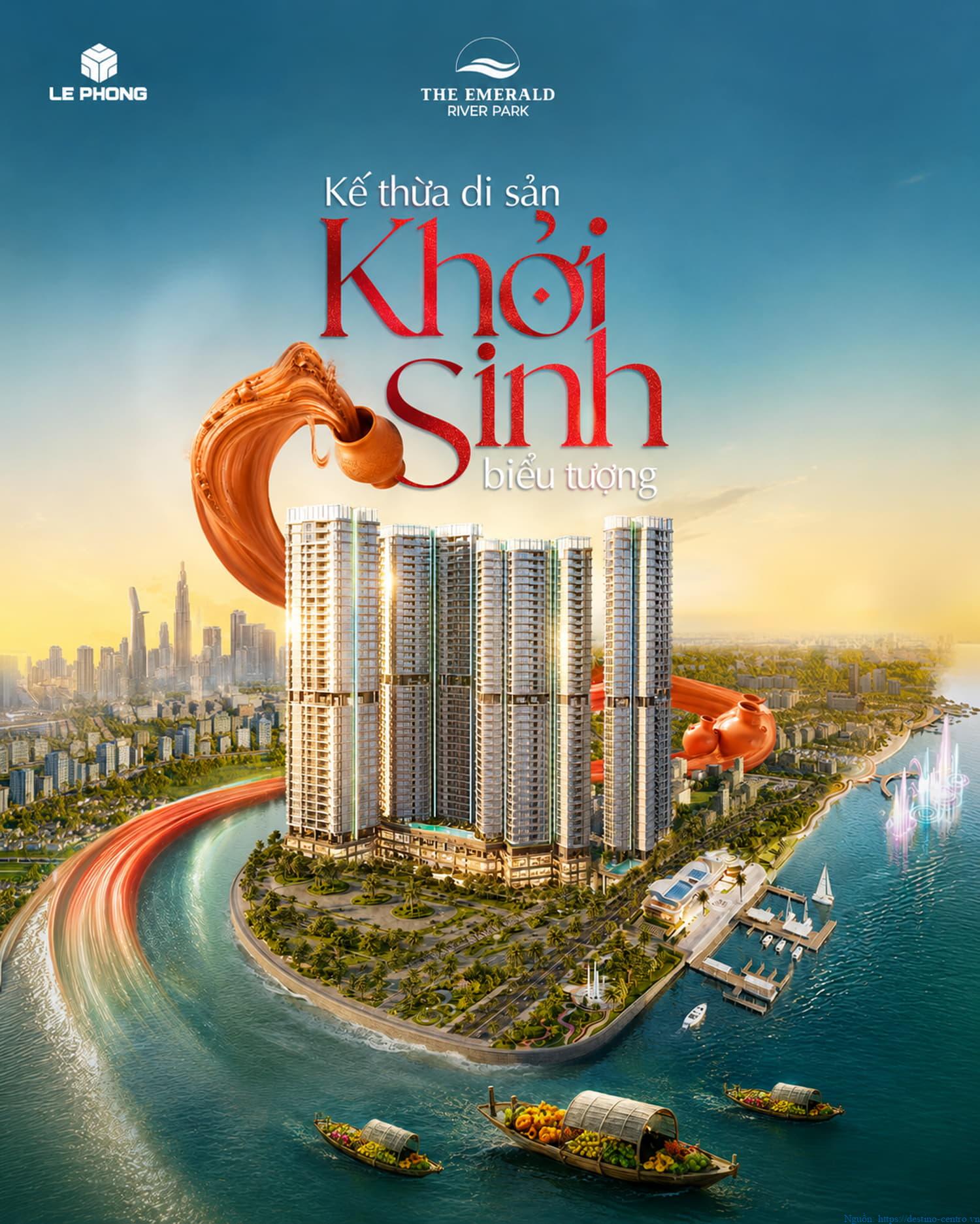 The Emerald River Park bảo tồn di sản Lái Thiêu, tạo biểu tượng khu vực mới