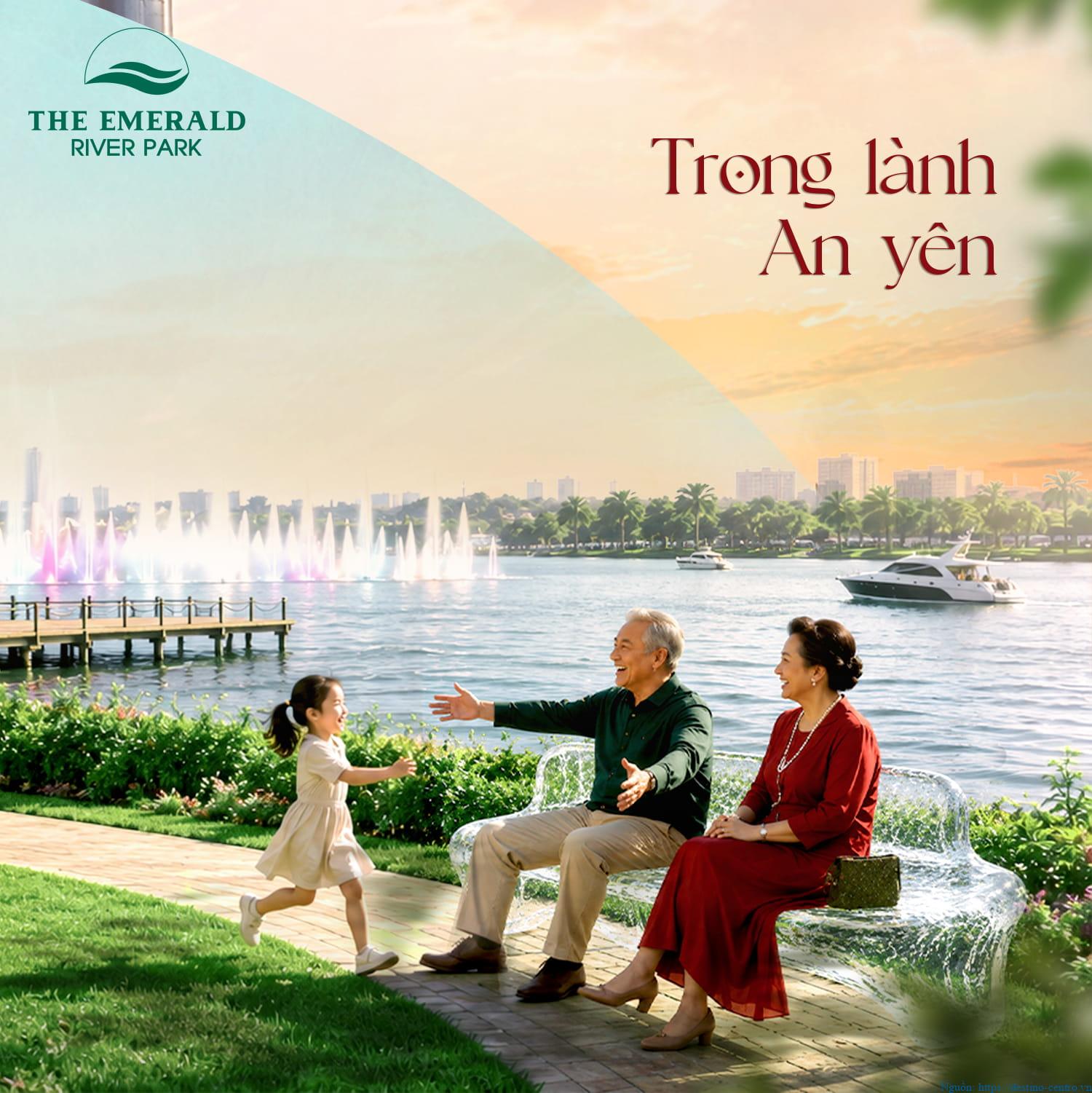 The Emerald River Park môi trường sống trong lành, bầu không khí an yên